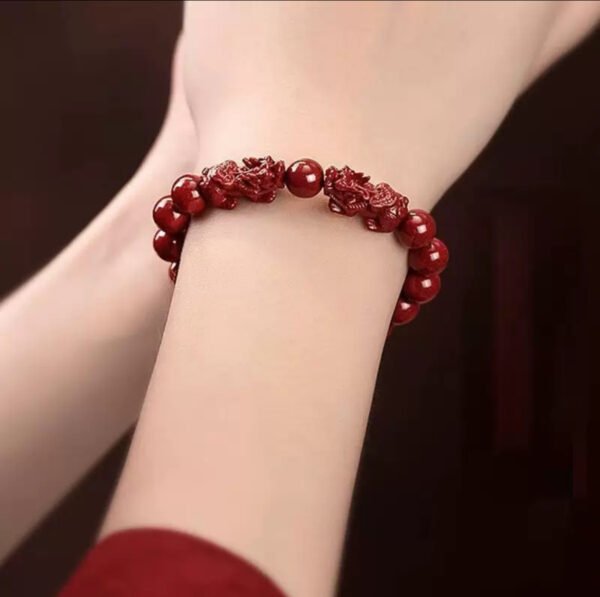 Cinnabar Pixiu bracelet - 图片 4