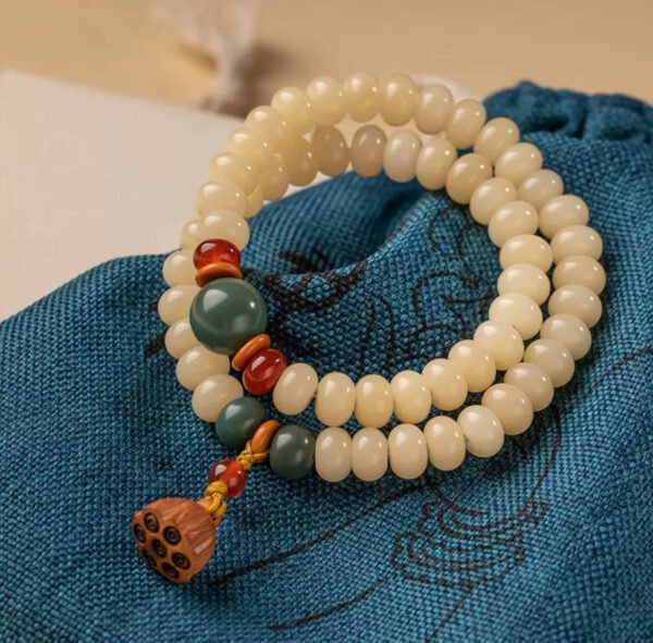 Jade bodhi root bracelet - 图片 3