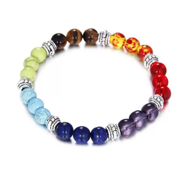 Seven colored stone bracelet