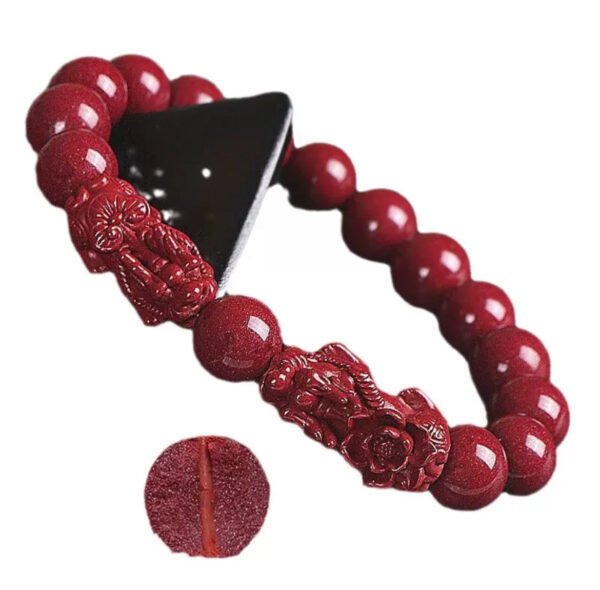 Cinnabar Pixiu bracelet - 图片 3